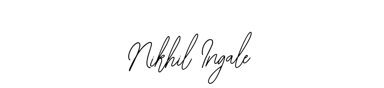 Similarly Bearetta-2O07w is the best handwritten signature design. Signature creator online .You can use it as an online autograph creator for name Nikhil Ingale. Nikhil Ingale signature style 12 images and pictures png