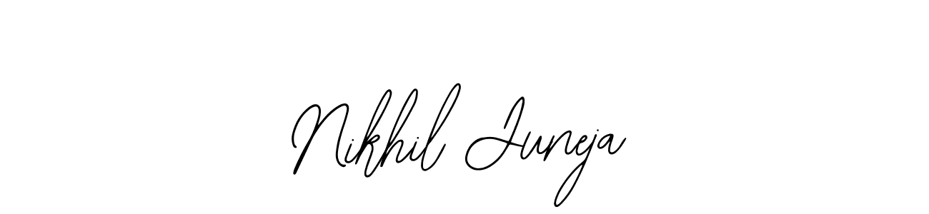 How to Draw Nikhil Juneja signature style? Bearetta-2O07w is a latest design signature styles for name Nikhil Juneja. Nikhil Juneja signature style 12 images and pictures png