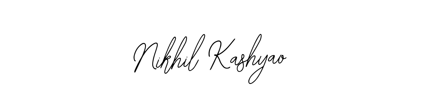 You can use this online signature creator to create a handwritten signature for the name Nikhil Kashyao. This is the best online autograph maker. Nikhil Kashyao signature style 12 images and pictures png