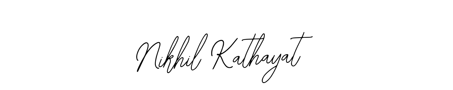 You should practise on your own different ways (Bearetta-2O07w) to write your name (Nikhil Kathayat) in signature. don't let someone else do it for you. Nikhil Kathayat signature style 12 images and pictures png