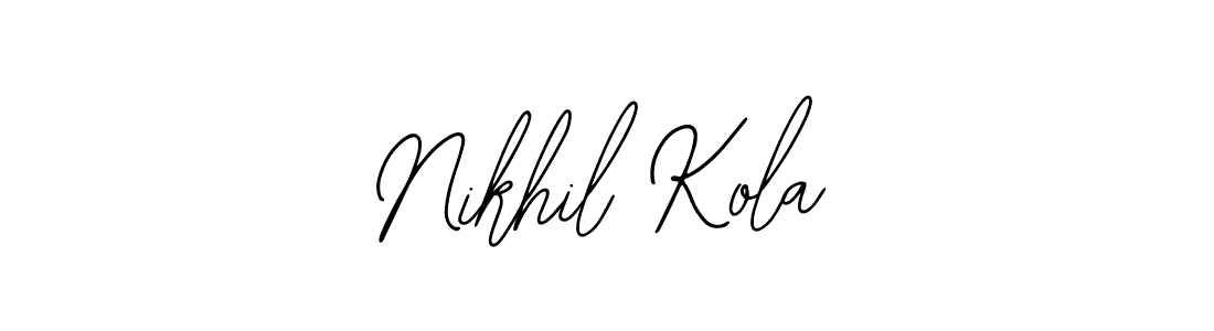 Make a short Nikhil Kola signature style. Manage your documents anywhere anytime using Bearetta-2O07w. Create and add eSignatures, submit forms, share and send files easily. Nikhil Kola signature style 12 images and pictures png