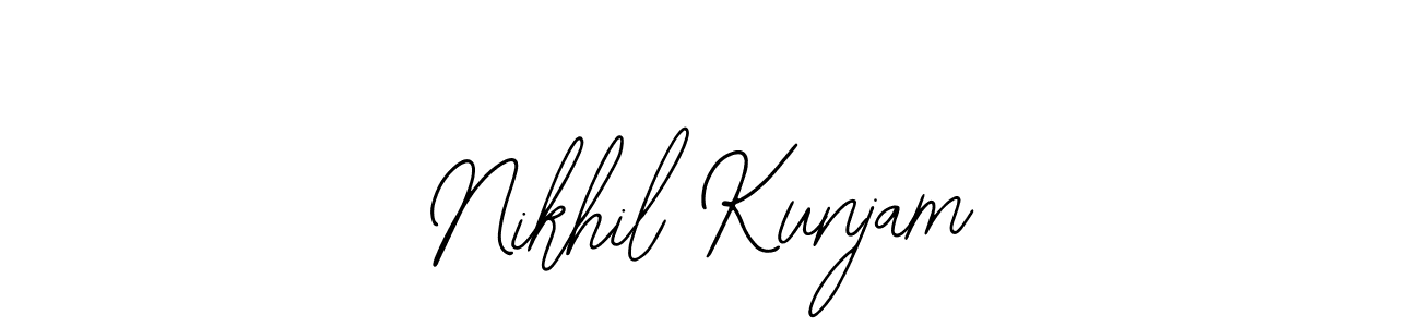 How to Draw Nikhil Kunjam signature style? Bearetta-2O07w is a latest design signature styles for name Nikhil Kunjam. Nikhil Kunjam signature style 12 images and pictures png