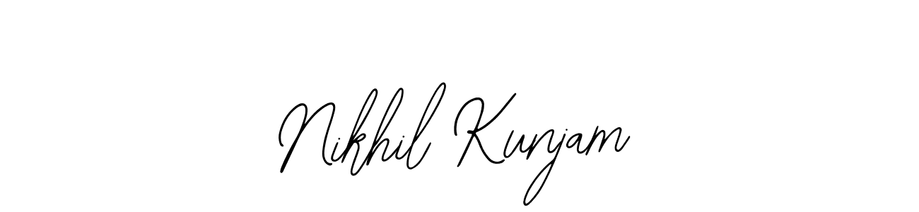 See photos of Nikhil Kunjam official signature by Spectra . Check more albums & portfolios. Read reviews & check more about Bearetta-2O07w font. Nikhil Kunjam signature style 12 images and pictures png