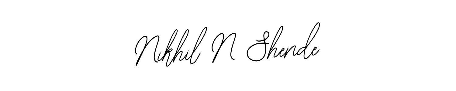 Make a beautiful signature design for name Nikhil N Shende. Use this online signature maker to create a handwritten signature for free. Nikhil N Shende signature style 12 images and pictures png