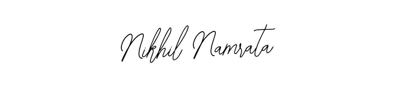 The best way (Bearetta-2O07w) to make a short signature is to pick only two or three words in your name. The name Nikhil Namrata include a total of six letters. For converting this name. Nikhil Namrata signature style 12 images and pictures png