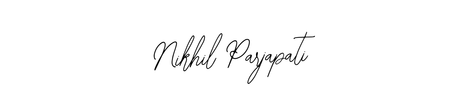 Also we have Nikhil Parjapati name is the best signature style. Create professional handwritten signature collection using Bearetta-2O07w autograph style. Nikhil Parjapati signature style 12 images and pictures png