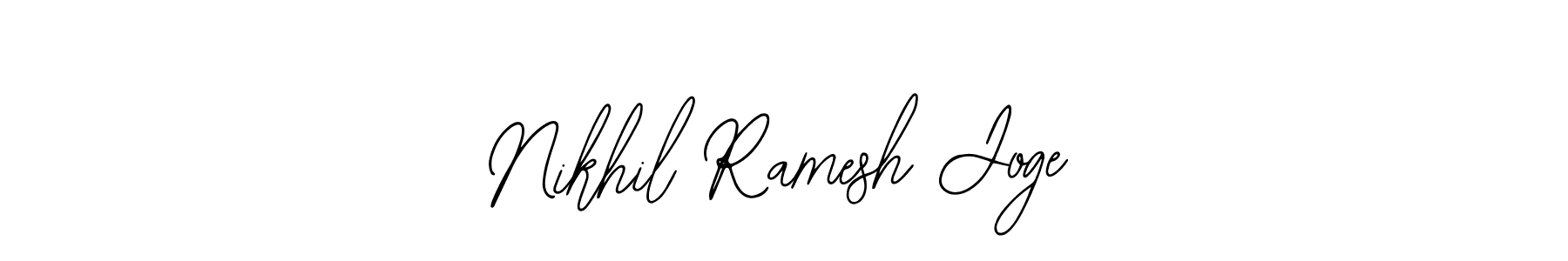 Make a beautiful signature design for name Nikhil Ramesh Joge. With this signature (Bearetta-2O07w) style, you can create a handwritten signature for free. Nikhil Ramesh Joge signature style 12 images and pictures png