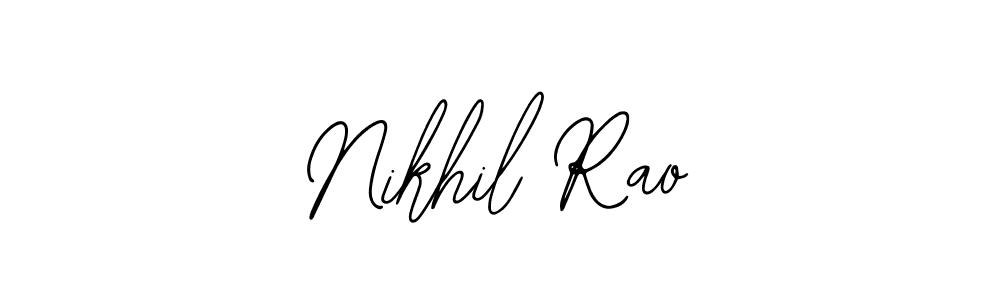 Nikhil Rao stylish signature style. Best Handwritten Sign (Bearetta-2O07w) for my name. Handwritten Signature Collection Ideas for my name Nikhil Rao. Nikhil Rao signature style 12 images and pictures png