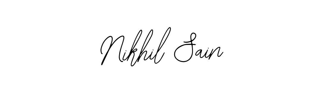 Similarly Bearetta-2O07w is the best handwritten signature design. Signature creator online .You can use it as an online autograph creator for name Nikhil Sain. Nikhil Sain signature style 12 images and pictures png