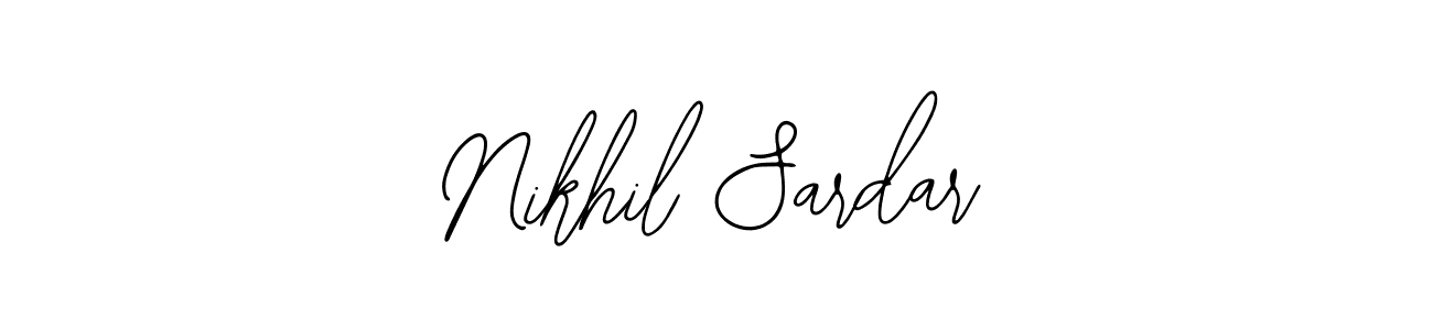if you are searching for the best signature style for your name Nikhil Sardar. so please give up your signature search. here we have designed multiple signature styles  using Bearetta-2O07w. Nikhil Sardar signature style 12 images and pictures png
