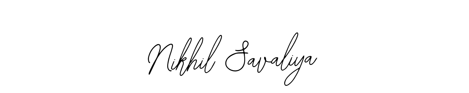Make a beautiful signature design for name Nikhil Savaliya. With this signature (Bearetta-2O07w) style, you can create a handwritten signature for free. Nikhil Savaliya signature style 12 images and pictures png