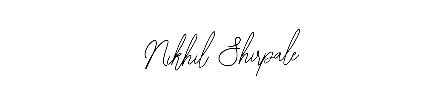 The best way (Bearetta-2O07w) to make a short signature is to pick only two or three words in your name. The name Nikhil Shirpale include a total of six letters. For converting this name. Nikhil Shirpale signature style 12 images and pictures png