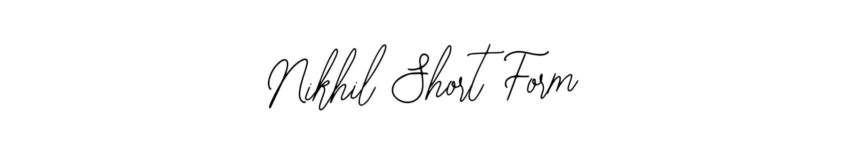 Nikhil Short Form stylish signature style. Best Handwritten Sign (Bearetta-2O07w) for my name. Handwritten Signature Collection Ideas for my name Nikhil Short Form. Nikhil Short Form signature style 12 images and pictures png