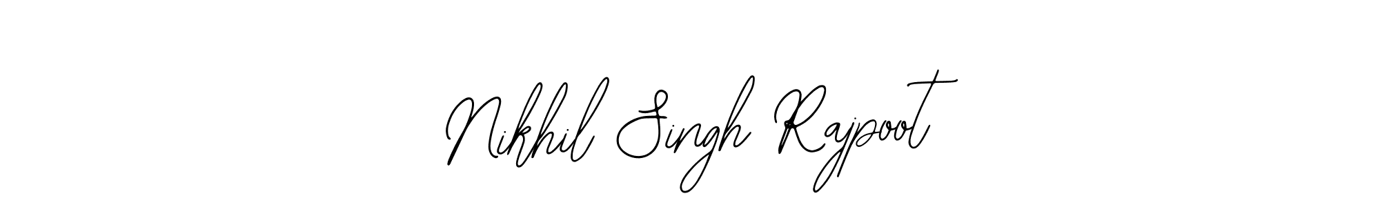 if you are searching for the best signature style for your name Nikhil Singh Rajpoot. so please give up your signature search. here we have designed multiple signature styles  using Bearetta-2O07w. Nikhil Singh Rajpoot signature style 12 images and pictures png