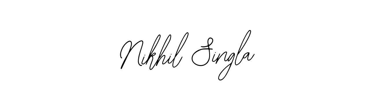 if you are searching for the best signature style for your name Nikhil Singla. so please give up your signature search. here we have designed multiple signature styles  using Bearetta-2O07w. Nikhil Singla signature style 12 images and pictures png