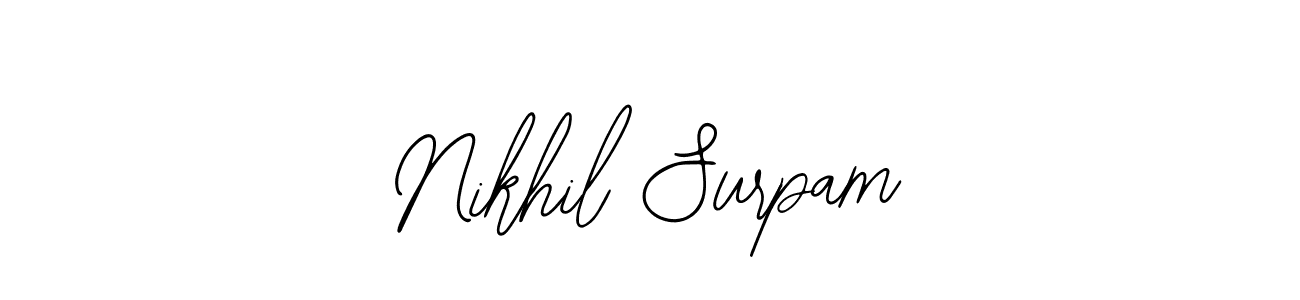 Make a beautiful signature design for name Nikhil Surpam. Use this online signature maker to create a handwritten signature for free. Nikhil Surpam signature style 12 images and pictures png