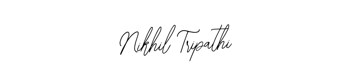 Use a signature maker to create a handwritten signature online. With this signature software, you can design (Bearetta-2O07w) your own signature for name Nikhil Tripathi. Nikhil Tripathi signature style 12 images and pictures png