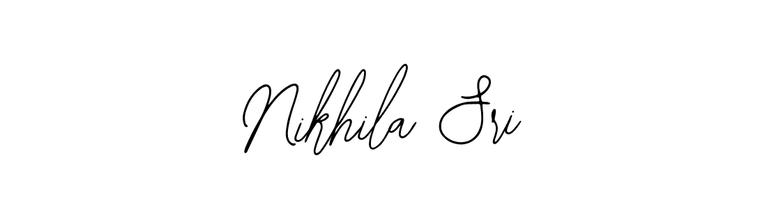 Also we have Nikhila Sri name is the best signature style. Create professional handwritten signature collection using Bearetta-2O07w autograph style. Nikhila Sri signature style 12 images and pictures png