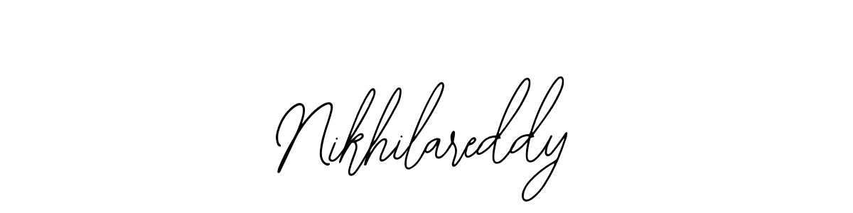 The best way (Bearetta-2O07w) to make a short signature is to pick only two or three words in your name. The name Nikhilareddy include a total of six letters. For converting this name. Nikhilareddy signature style 12 images and pictures png