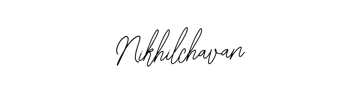 How to make Nikhilchavan name signature. Use Bearetta-2O07w style for creating short signs online. This is the latest handwritten sign. Nikhilchavan signature style 12 images and pictures png