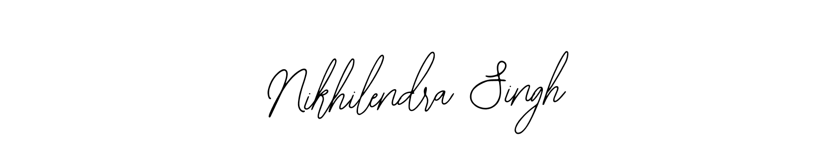 How to make Nikhilendra Singh name signature. Use Bearetta-2O07w style for creating short signs online. This is the latest handwritten sign. Nikhilendra Singh signature style 12 images and pictures png