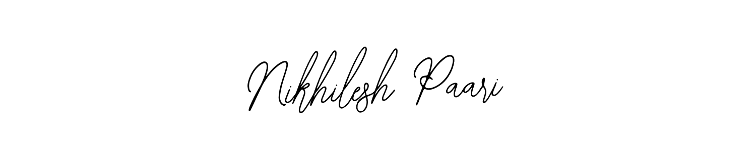 Design your own signature with our free online signature maker. With this signature software, you can create a handwritten (Bearetta-2O07w) signature for name Nikhilesh Paari. Nikhilesh Paari signature style 12 images and pictures png