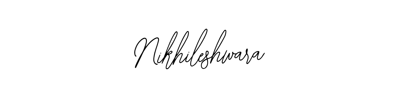 How to make Nikhileshwara name signature. Use Bearetta-2O07w style for creating short signs online. This is the latest handwritten sign. Nikhileshwara signature style 12 images and pictures png