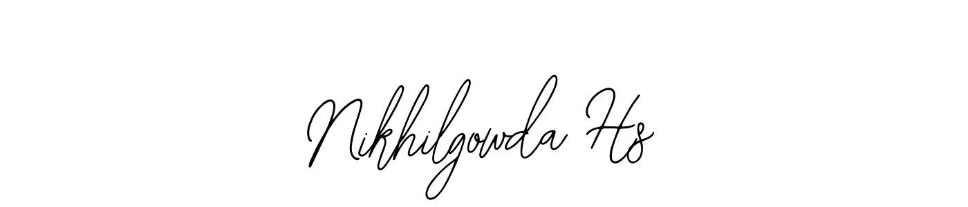 Design your own signature with our free online signature maker. With this signature software, you can create a handwritten (Bearetta-2O07w) signature for name Nikhilgowda Hs. Nikhilgowda Hs signature style 12 images and pictures png