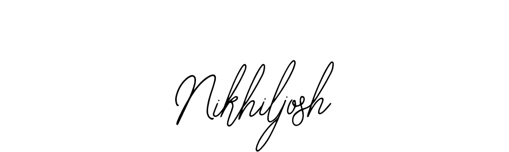 Use a signature maker to create a handwritten signature online. With this signature software, you can design (Bearetta-2O07w) your own signature for name Nikhiljosh. Nikhiljosh signature style 12 images and pictures png