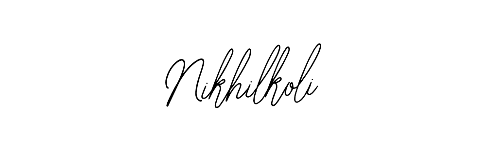 Design your own signature with our free online signature maker. With this signature software, you can create a handwritten (Bearetta-2O07w) signature for name Nikhilkoli. Nikhilkoli signature style 12 images and pictures png