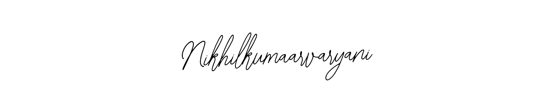 Make a beautiful signature design for name Nikhilkumaarvaryani. Use this online signature maker to create a handwritten signature for free. Nikhilkumaarvaryani signature style 12 images and pictures png