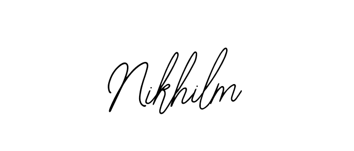 How to make Nikhilm signature? Bearetta-2O07w is a professional autograph style. Create handwritten signature for Nikhilm name. Nikhilm signature style 12 images and pictures png