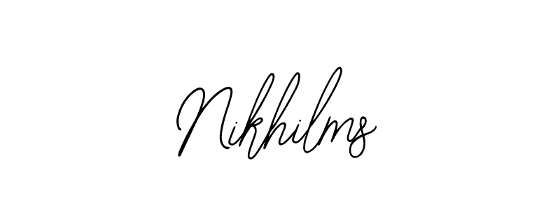 You should practise on your own different ways (Bearetta-2O07w) to write your name (Nikhilms) in signature. don't let someone else do it for you. Nikhilms signature style 12 images and pictures png