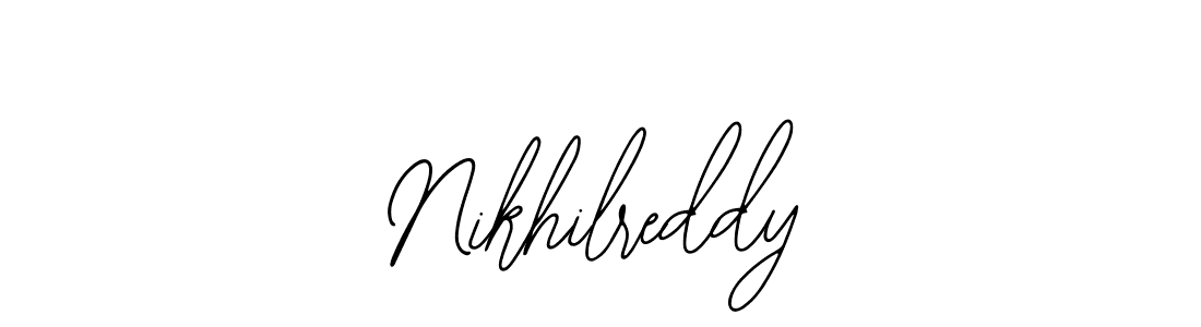 Use a signature maker to create a handwritten signature online. With this signature software, you can design (Bearetta-2O07w) your own signature for name Nikhilreddy. Nikhilreddy signature style 12 images and pictures png
