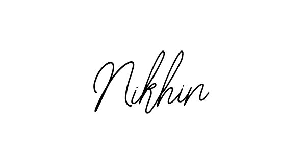 Make a beautiful signature design for name Nikhin. With this signature (Bearetta-2O07w) style, you can create a handwritten signature for free. Nikhin signature style 12 images and pictures png