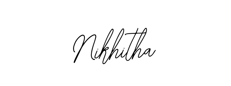 Nikhitha stylish signature style. Best Handwritten Sign (Bearetta-2O07w) for my name. Handwritten Signature Collection Ideas for my name Nikhitha. Nikhitha signature style 12 images and pictures png