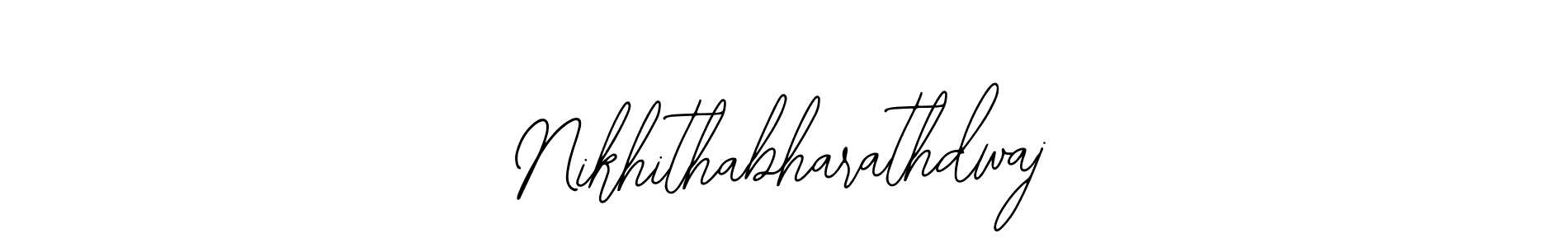 How to Draw Nikhithabharathdwaj signature style? Bearetta-2O07w is a latest design signature styles for name Nikhithabharathdwaj. Nikhithabharathdwaj signature style 12 images and pictures png