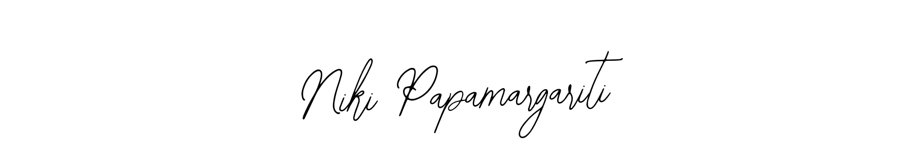 You should practise on your own different ways (Bearetta-2O07w) to write your name (Niki Papamargariti) in signature. don't let someone else do it for you. Niki Papamargariti signature style 12 images and pictures png