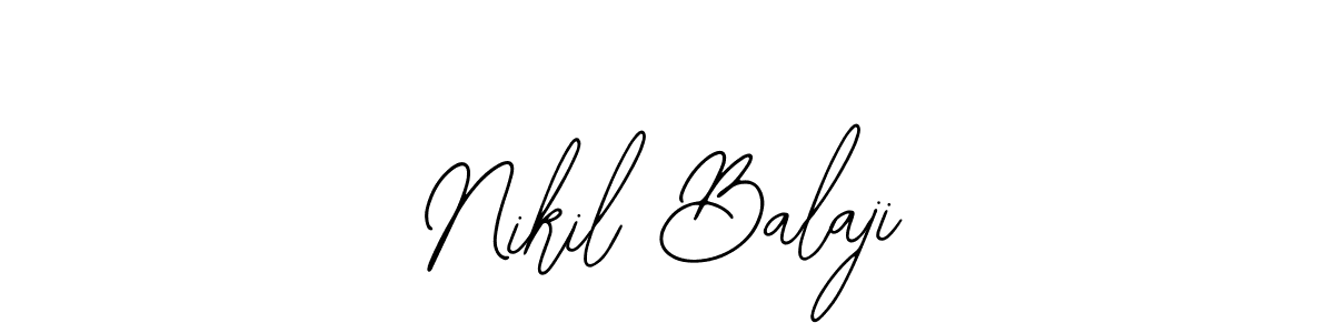 Create a beautiful signature design for name Nikil Balaji. With this signature (Bearetta-2O07w) fonts, you can make a handwritten signature for free. Nikil Balaji signature style 12 images and pictures png