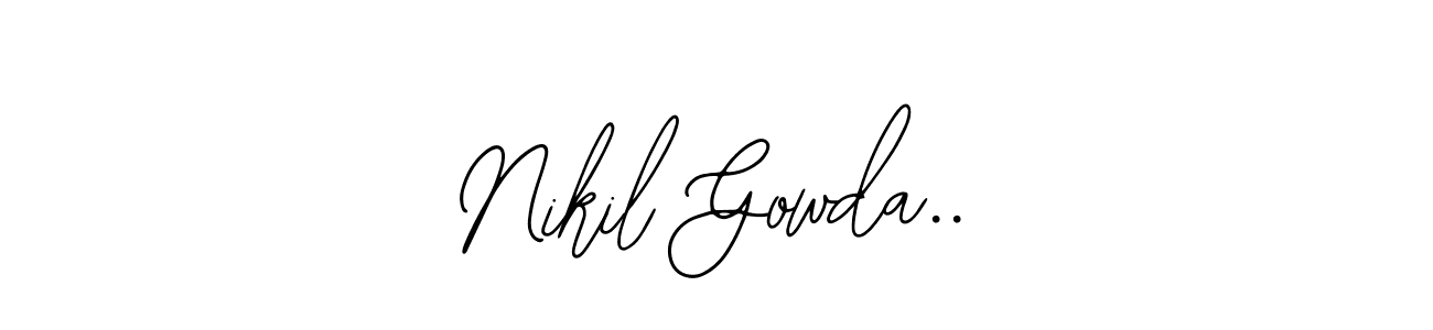 Nikil Gowda.. stylish signature style. Best Handwritten Sign (Bearetta-2O07w) for my name. Handwritten Signature Collection Ideas for my name Nikil Gowda... Nikil Gowda.. signature style 12 images and pictures png