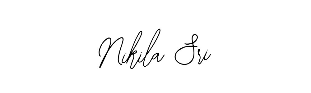 Also You can easily find your signature by using the search form. We will create Nikila Sri name handwritten signature images for you free of cost using Bearetta-2O07w sign style. Nikila Sri signature style 12 images and pictures png