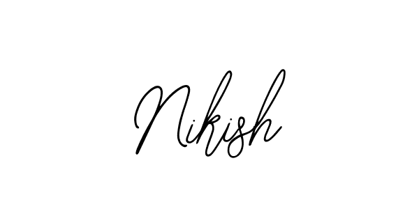 Make a beautiful signature design for name Nikish. With this signature (Bearetta-2O07w) style, you can create a handwritten signature for free. Nikish signature style 12 images and pictures png
