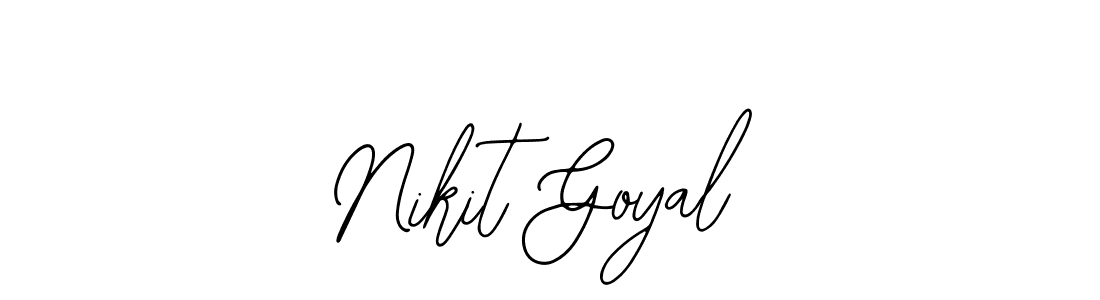 It looks lik you need a new signature style for name Nikit Goyal. Design unique handwritten (Bearetta-2O07w) signature with our free signature maker in just a few clicks. Nikit Goyal signature style 12 images and pictures png