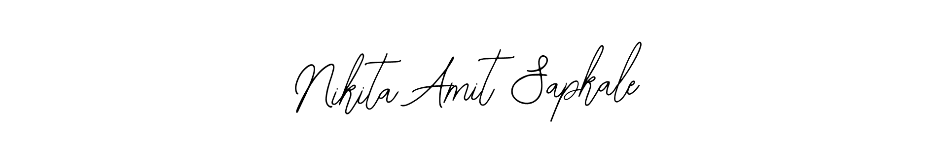 Make a beautiful signature design for name Nikita Amit Sapkale. Use this online signature maker to create a handwritten signature for free. Nikita Amit Sapkale signature style 12 images and pictures png