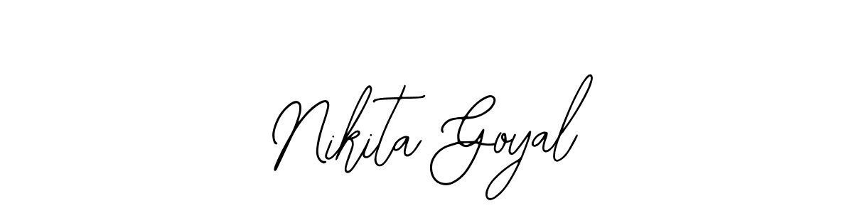 You should practise on your own different ways (Bearetta-2O07w) to write your name (Nikita Goyal) in signature. don't let someone else do it for you. Nikita Goyal signature style 12 images and pictures png