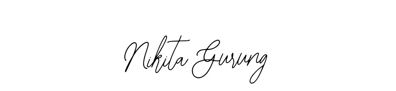 The best way (Bearetta-2O07w) to make a short signature is to pick only two or three words in your name. The name Nikita Gurung include a total of six letters. For converting this name. Nikita Gurung signature style 12 images and pictures png