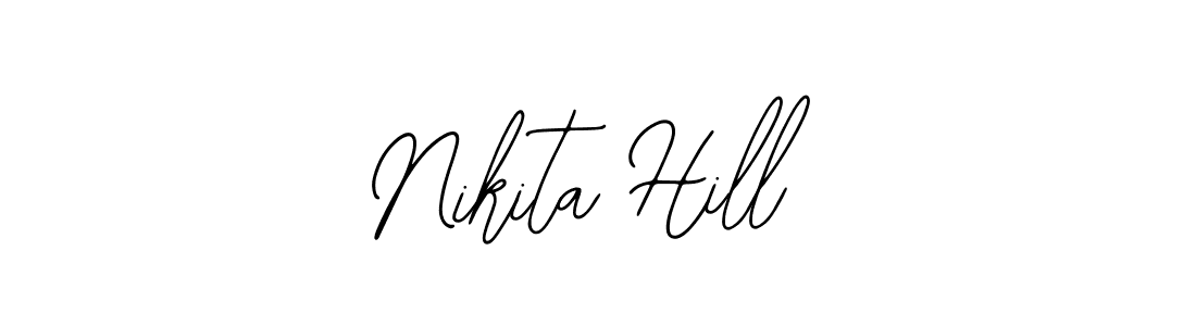 Also You can easily find your signature by using the search form. We will create Nikita Hill name handwritten signature images for you free of cost using Bearetta-2O07w sign style. Nikita Hill signature style 12 images and pictures png