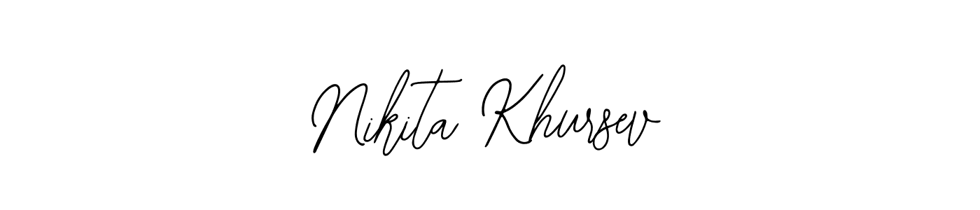 Check out images of Autograph of Nikita Khursev name. Actor Nikita Khursev Signature Style. Bearetta-2O07w is a professional sign style online. Nikita Khursev signature style 12 images and pictures png