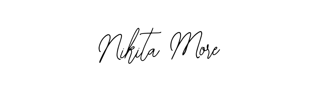 Also You can easily find your signature by using the search form. We will create Nikita More name handwritten signature images for you free of cost using Bearetta-2O07w sign style. Nikita More signature style 12 images and pictures png