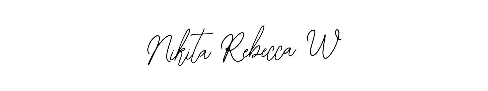 Also we have Nikita Rebecca W name is the best signature style. Create professional handwritten signature collection using Bearetta-2O07w autograph style. Nikita Rebecca W signature style 12 images and pictures png